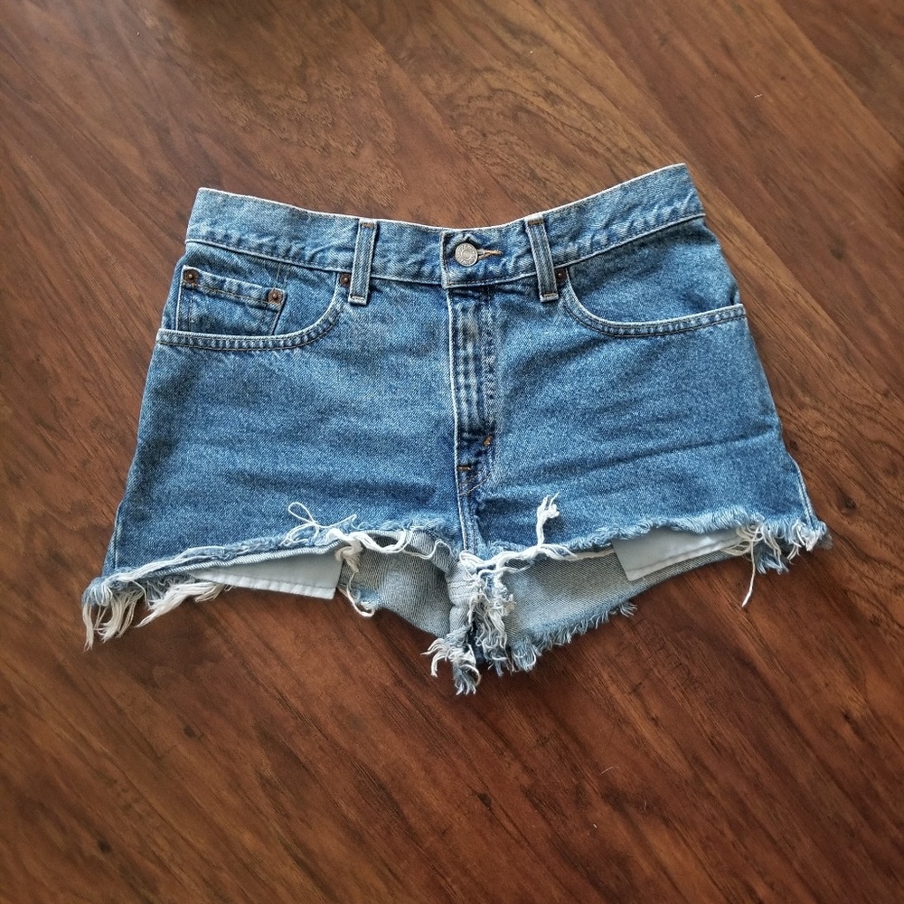 Levi's vintage denim high waisted shorts